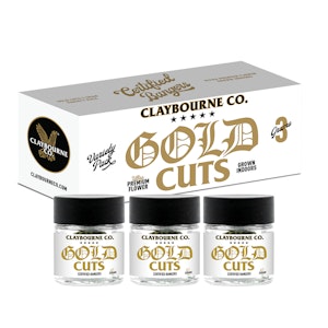 CLAYBOURNE CO. | GOLD CUTS 1G VARIETY 3PACK | 3G JARS